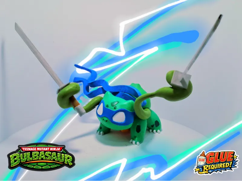 Bulbasaur as Leonardo – TMNT Halloween Diorama