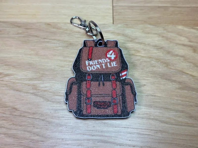 Stranger Things "Friends Don't Lie" Keychain