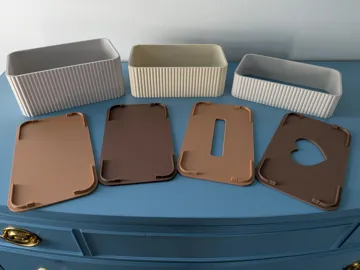 Caja o estuche: Japandi Tissue Boxes with Snap-On Parts — vista de referencia 4