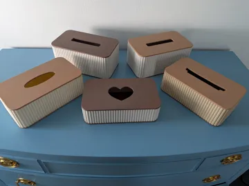 Caja o estuche: Japandi Tissue Boxes with Snap-On Parts — vista de referencia 3