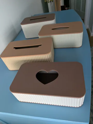 Caja o estuche: Japandi Tissue Boxes with Snap-On Parts — vista de referencia 2