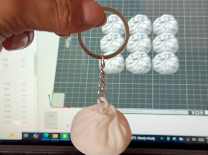 Momo/dumpling Keychain