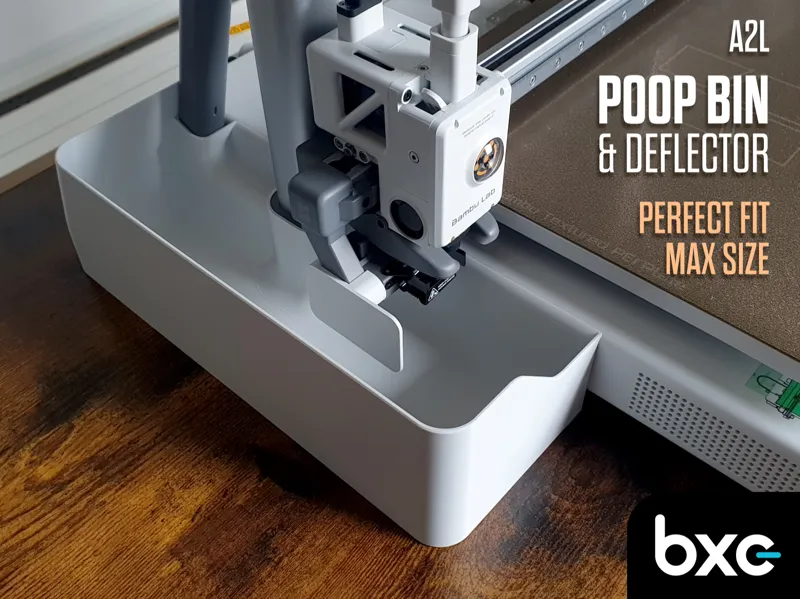 Bambu Lab A2L Filament Poop Bin & Purge Deflector