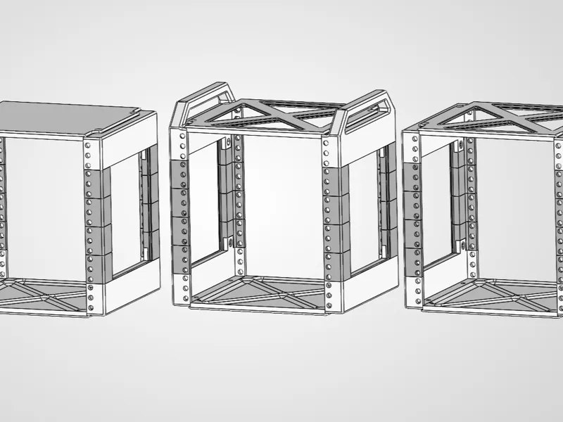 Labrax Top & Bottom Mod Frame (+2U Height Upgrade)