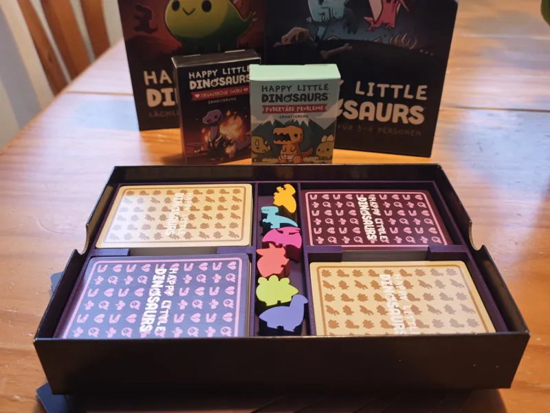 Happy Little Dinosaurs + 3 Expansions Insert