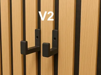 Slim Hook and Mount for Acoustic Panels