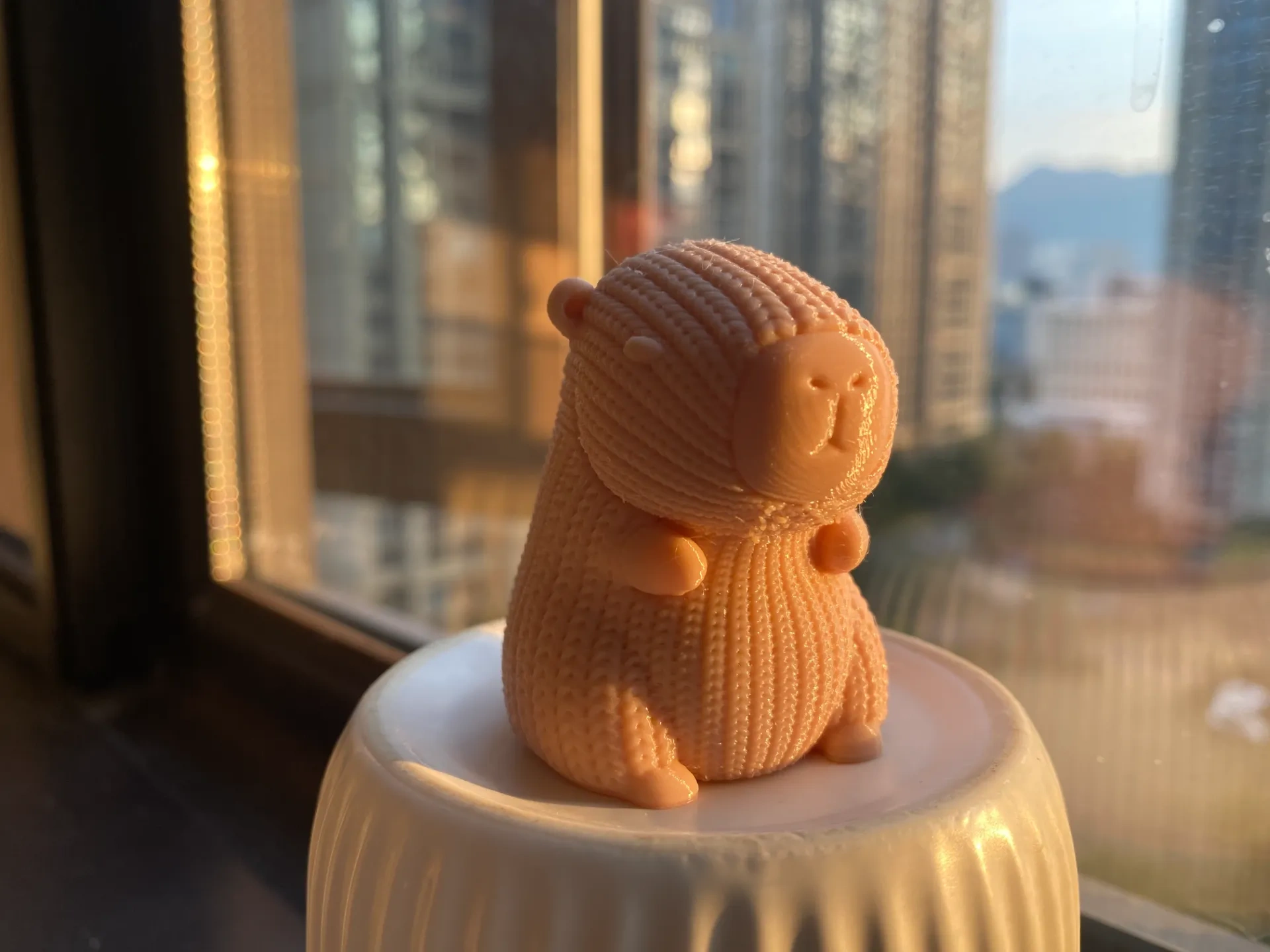 Miniatura 1 do modelo 3D 呆萌可爱卡皮巴拉--针织版