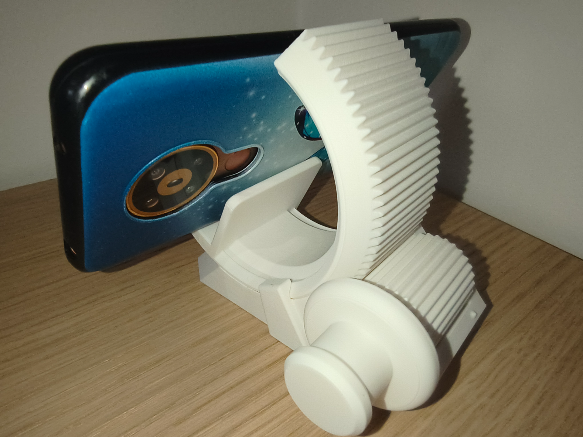 Heavy-Duty Geared Phone Stand & Tablet Holder