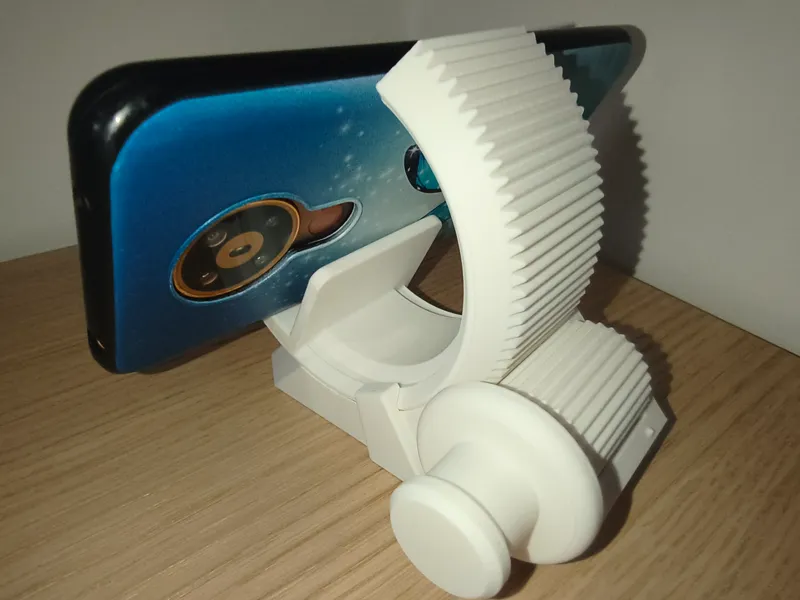 Heavy-Duty Geared Phone Stand & Tablet Holder
