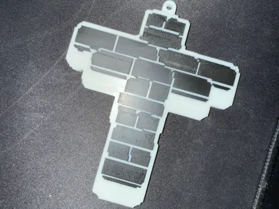 Grace cross keychain