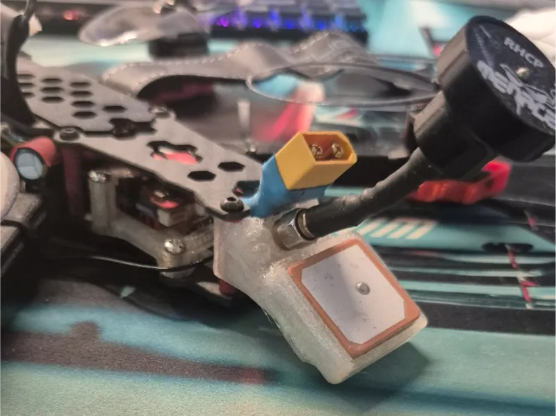 GPS and FPV Antenna mount for FPV Drone