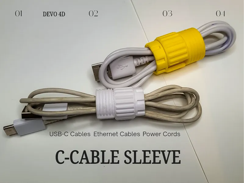 C-Cable Sleeve Cable Holder Organizer