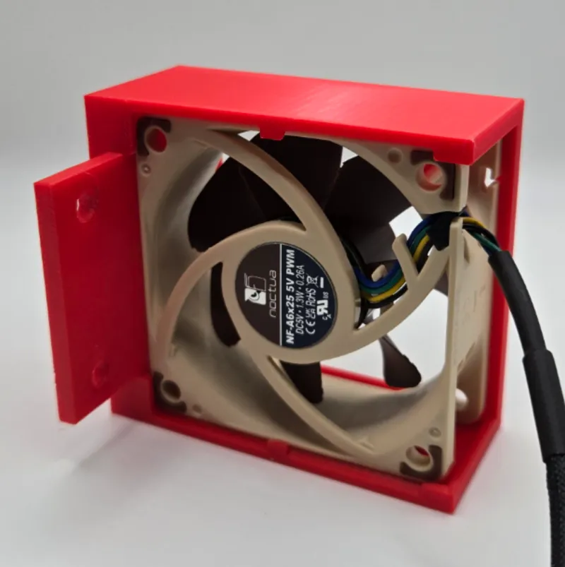 60x25mm Fan Mount with 1U Rack Mount Spacing