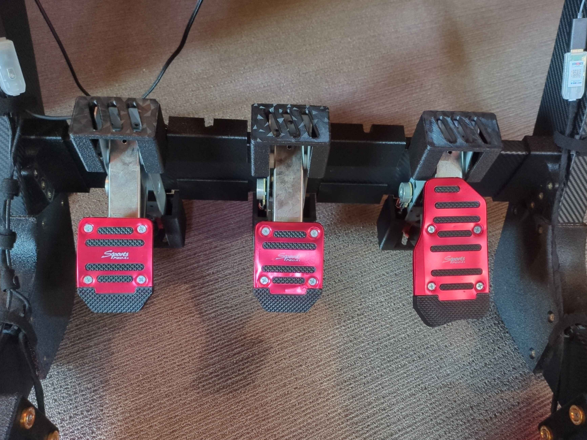 flipped pedal mod for Logitech g29, g920, g923