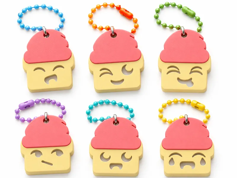 Cake Keychains (Set of 6)