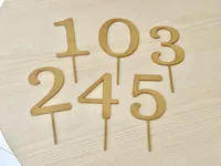 Toppers de gâteau - chiffres pour anniversaire — photo 3