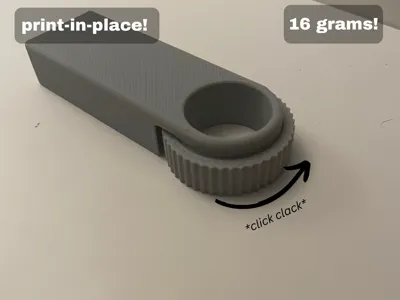 Clicky Gear Fidget - Print in Place - 16 grams