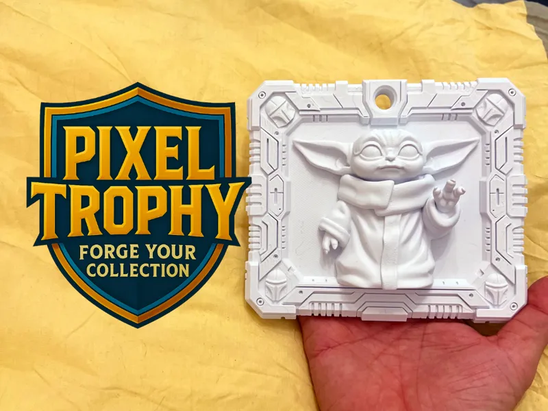 Pixel Trophy – Grogu (The Mandalorian)