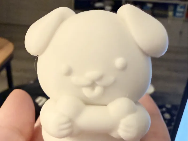 Cute chibi puppy figurine