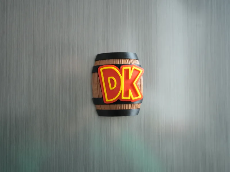 Donkey Kong barrel fridge magnet ( NO AMS )