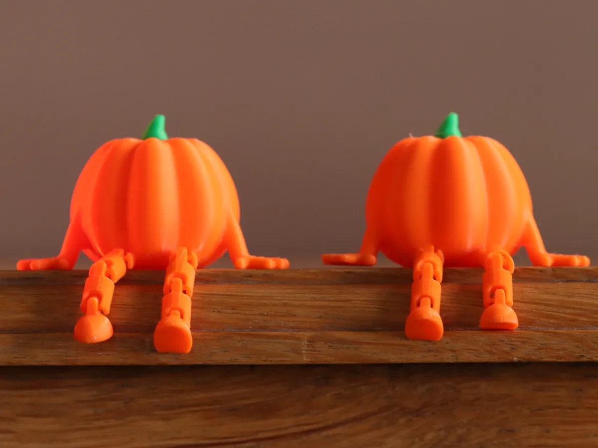 Flexi Pumpkin Buddy - Free 3D Print Model - MakerWorld