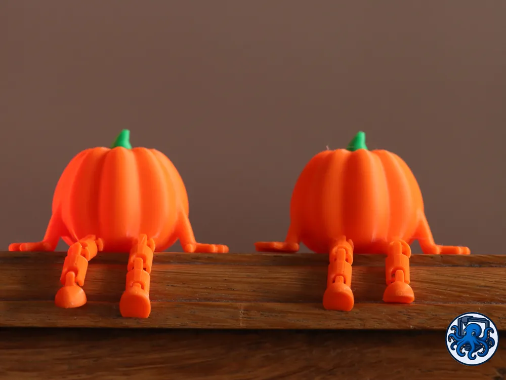Flexi Pumpkin | Articulated Halloween Decoration - Free 3D Print Model ...