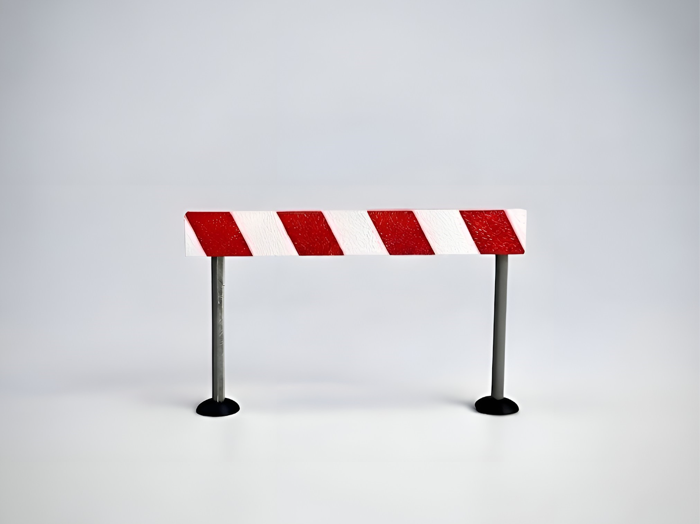 Miniature Road Barrier / Construction Sign 3D model