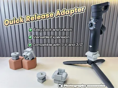 Quick Release Adapter ¼ ⅜ DJI OSMO mobile