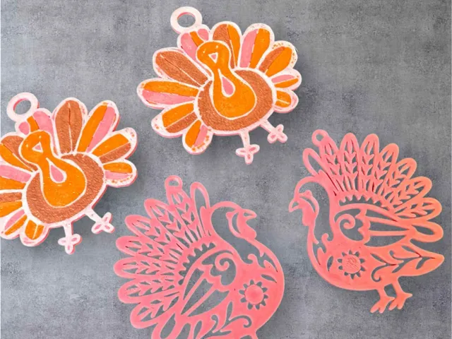 Turkey earrings boho and cartoon