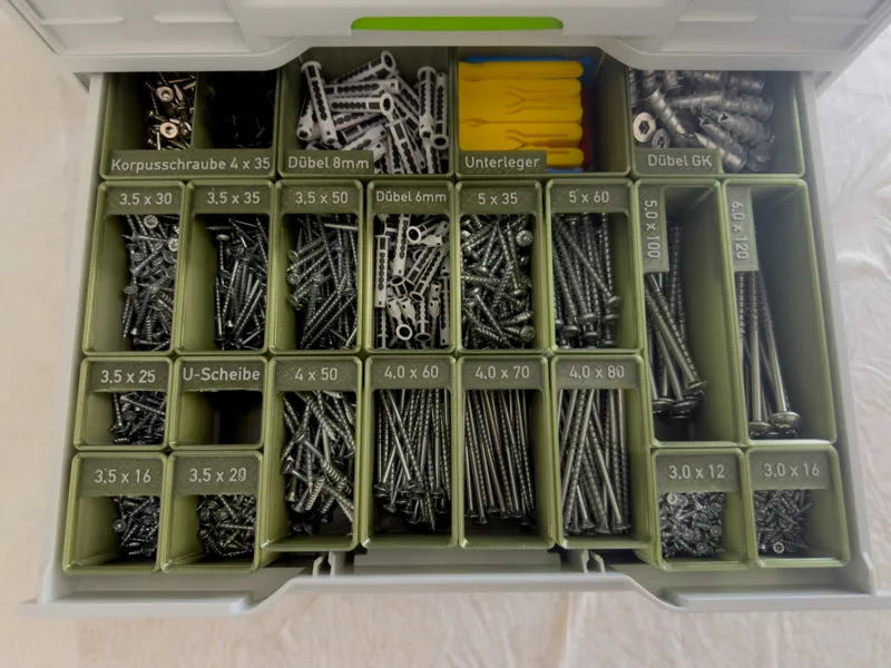 Sortierboxen für Sortainer SYS3-SORT/3 M 337