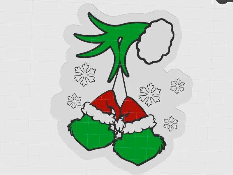 Blank Grinch Clip On Soap Cover - Pencil Cup