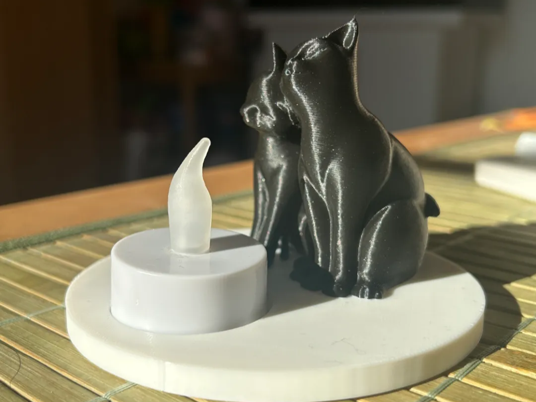niedliche Katzen Teelicht LED