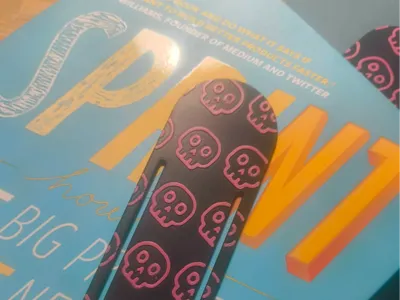 Skull Bookmark - Dual Colour