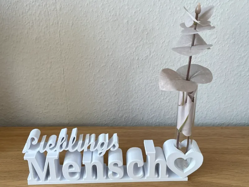 Lieblings Mensch Deko Muttertag lettering Vase