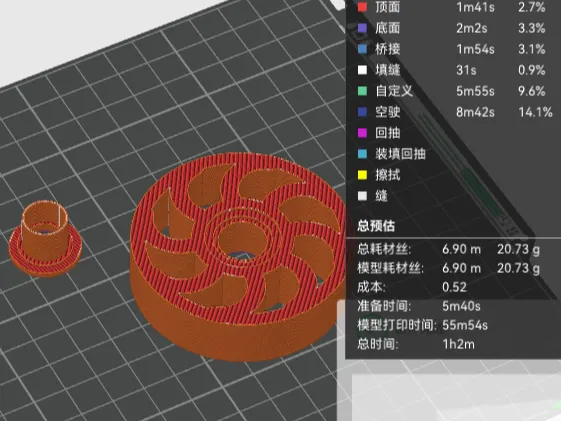 TPU轮毂和PLA轮毂