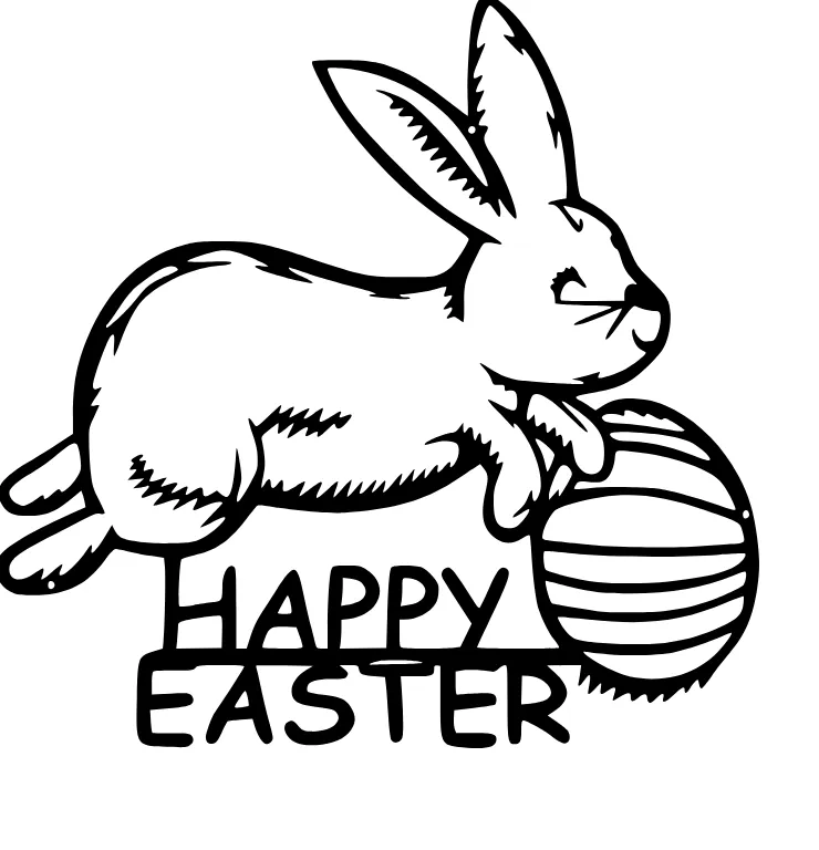 Easter bunny window decoration by 3D Studio RC - MakerWorld