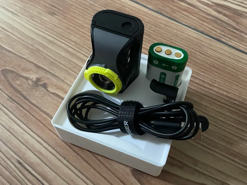 Gridfinity for LED Lenser MH7 Headlamp