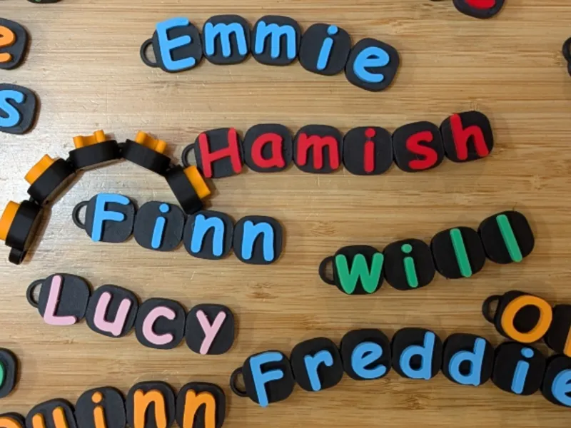Flexi Name Keyring