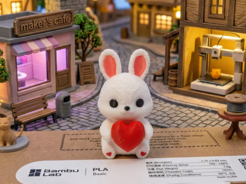 Ostern Hase Ostergeschenk (Chubby Heart Bunny)