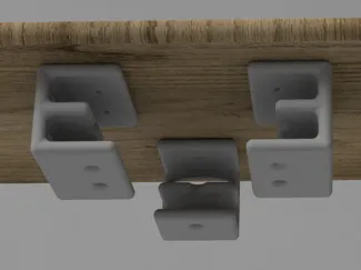 Double Under Desk Laptop Holder