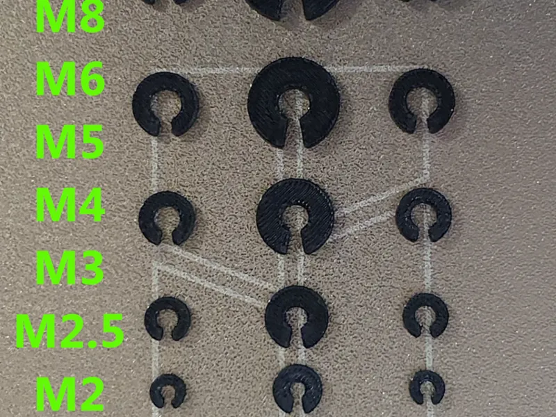 C Washer Set – Open Washer Pack (PETG)