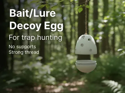 Bait/Lure Decoy Egg for trap hunting