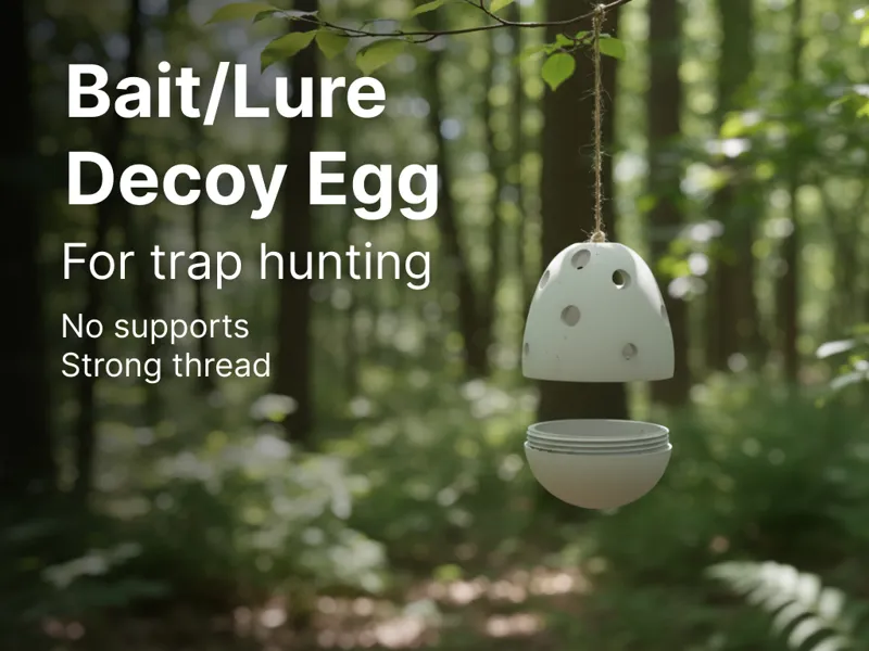 Bait/Lure Decoy Egg for trap hunting