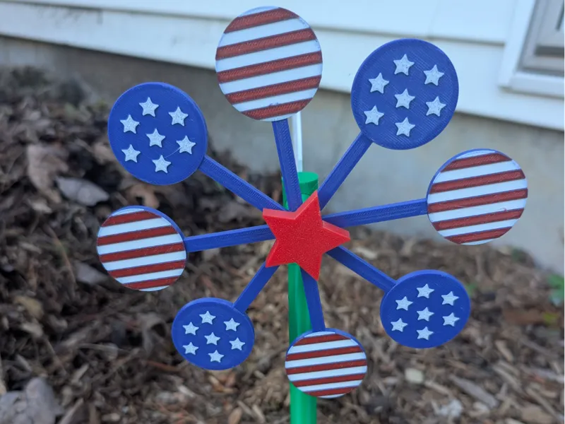 Americana Garden Wind Spinner