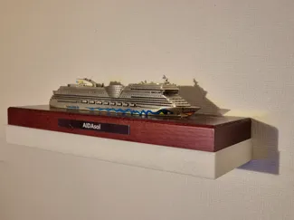 AIDA Wandboard für Schiffsmodelle (Sol, Stella...)