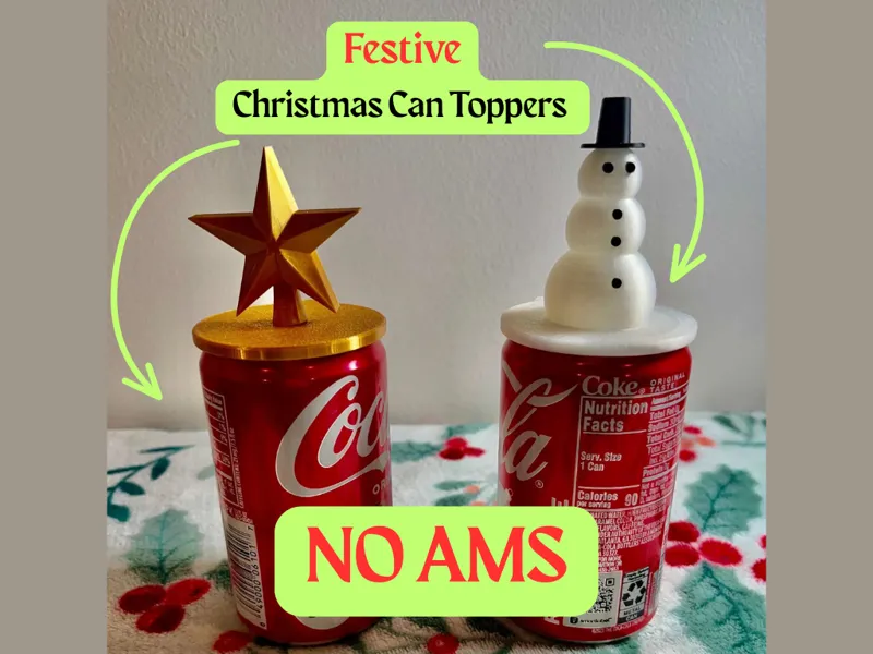 Festive Snowman Soda Can Cover | NO AMS 