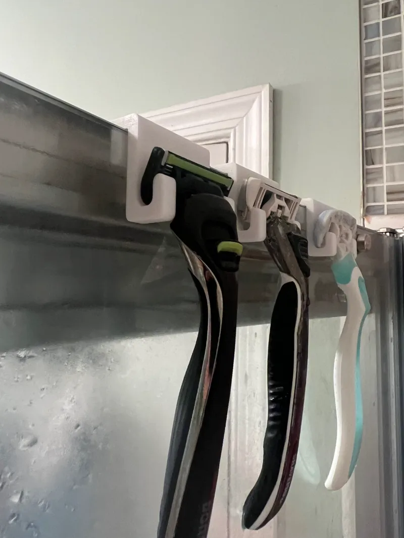 Glass Shower Door Razor Hook