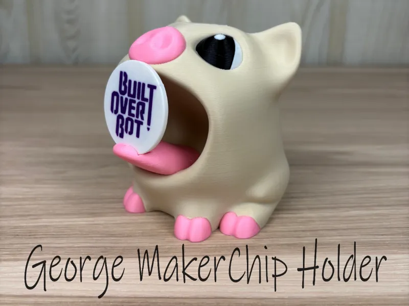 George The Pig MakerChip Holder
