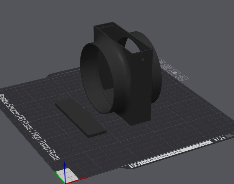 92mm Exhaust Fan Housing