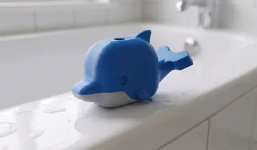 Modelo para impresión 3D: DolphinTub - Interactive Sprinkling Bath Dolphin — vista de referencia 3